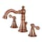 Fauceture FSC197ALAC English Classic Widespread Bathroom Faucet, Antique Copper FSC197ALAC - alternate 1